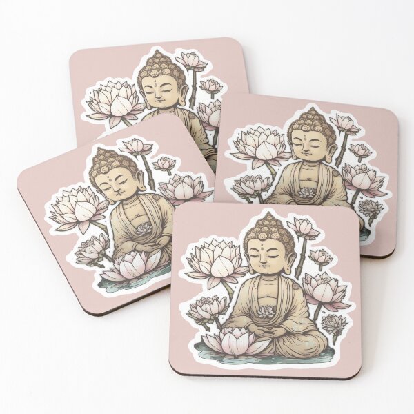 Item preview, Relaxed Meditating Buddha designed and sold by The Graphic Letters.
