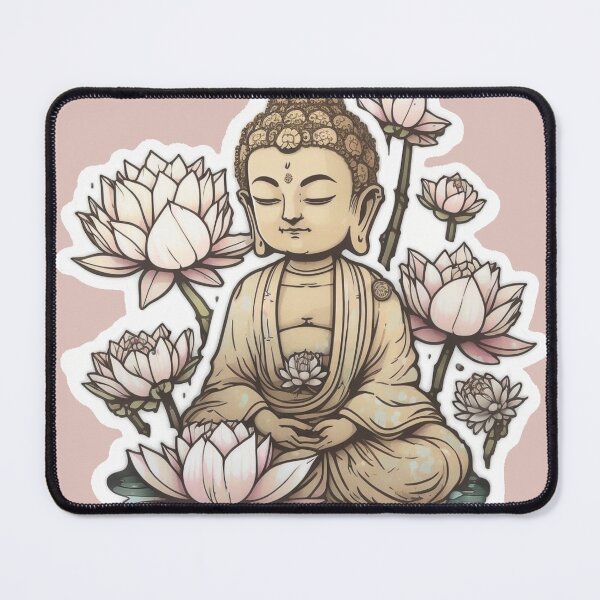 Item preview, Relaxed Meditating Buddha designed and sold by The Graphic Letters.
