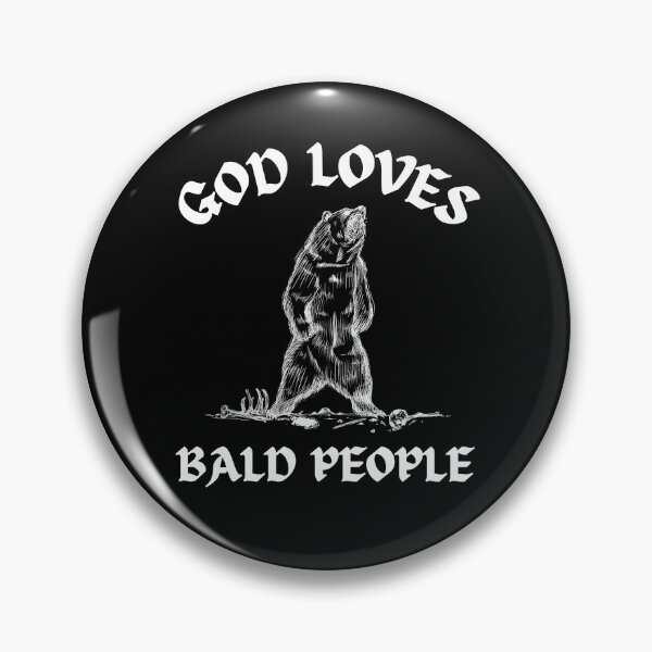 Item preview, God Loves Bald People - White designed and sold by HarbingerShoppe.