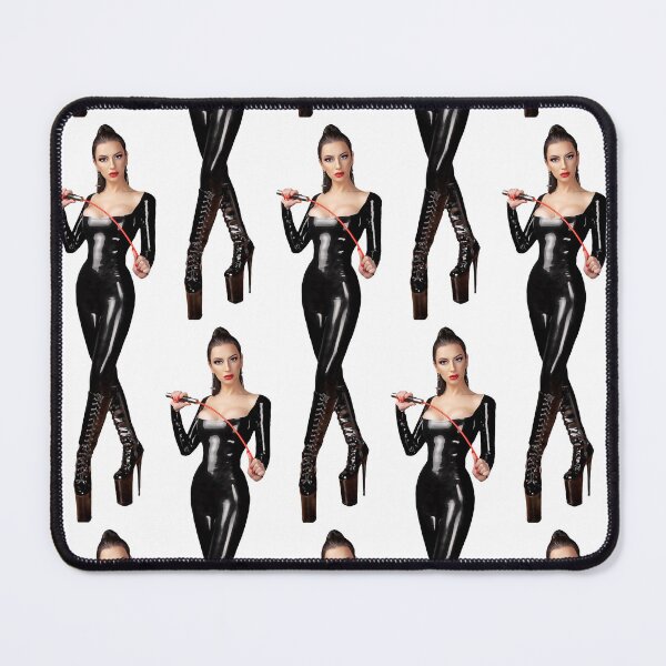 Item preview, Busty Dominatrix in Latex Catsuit Holding Whip designed and sold by empee.