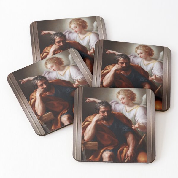 Item preview, The Dream of St. Joseph by Anton Raphael Mengs Remastered Xzendor7 Classical Art Old Masters Reproductions designed and sold by Xzendor7 Digital Art Creations.