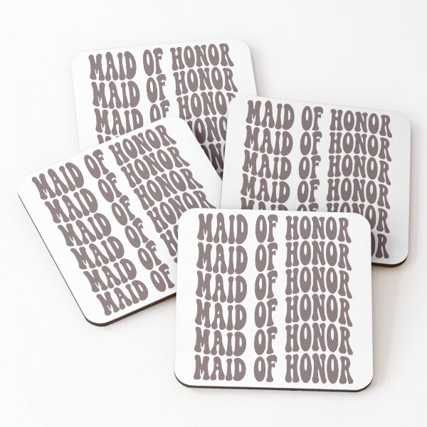 Item preview, Maid Of Honor Lavender Retro Graphic Bridal Party Gifts for Bachelorette Party designed and sold by mysticblvd.