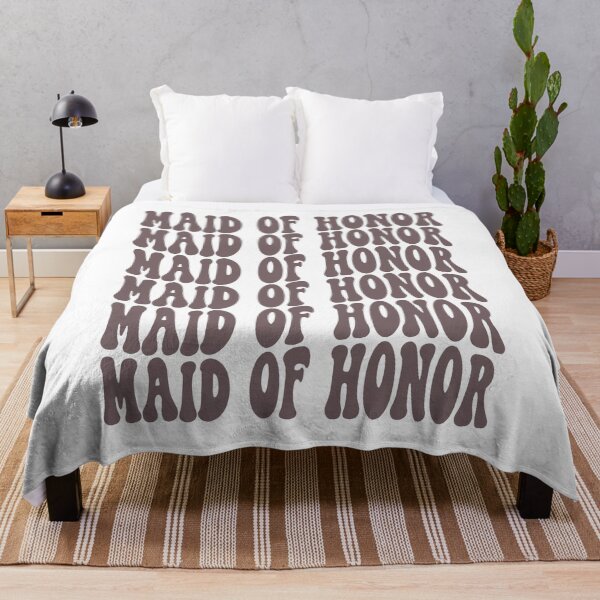 Item preview, Maid Of Honor Lavender Retro Graphic Bridal Party Gifts for Bachelorette Party designed and sold by mysticblvd.