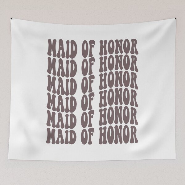 Item preview, Maid Of Honor Lavender Retro Graphic Bridal Party Gifts for Bachelorette Party designed and sold by mysticblvd.