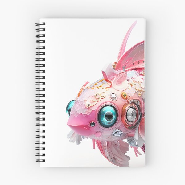 Item preview, Cute Pink Fish Robot designed and sold by elnixart.