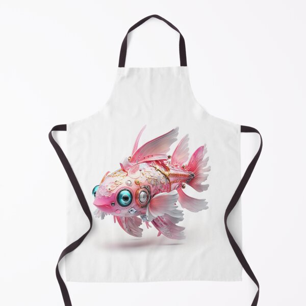 Item preview, Cute Pink Fish Robot designed and sold by elnixart.