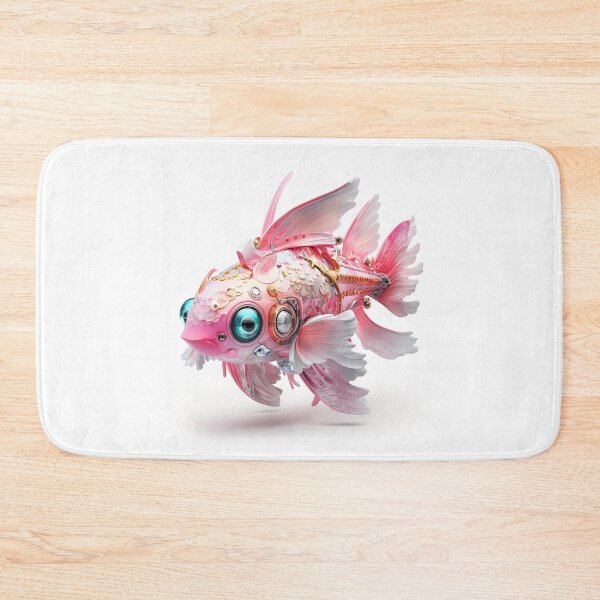 Item preview, Cute Pink Fish Robot designed and sold by elnixart.