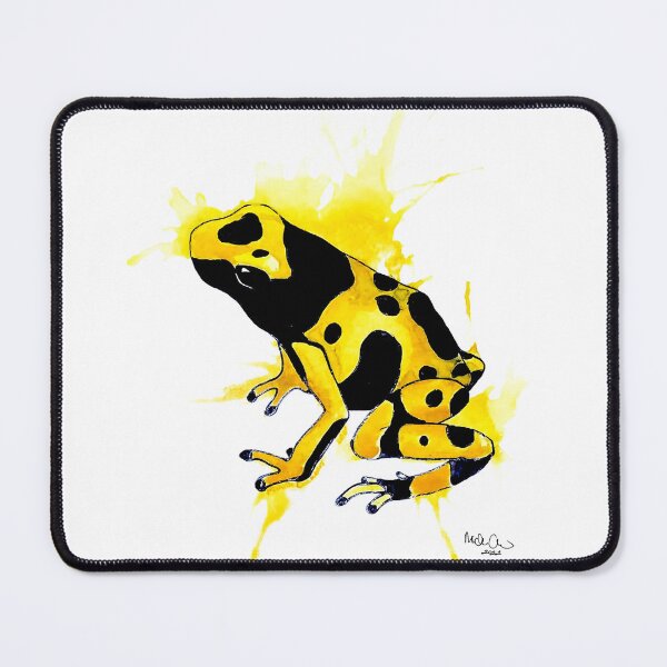 Item preview, Dendrobates Leucomelas "Bumble Bee" Dart Frog Watercolor designed and sold by Gyngr-art.