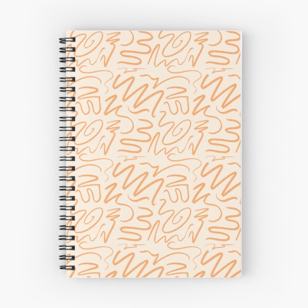 Artikelvorschau, Orange abstrakte Linework Design Squiggle Artwork entworfen und verkauft von cadencreations.