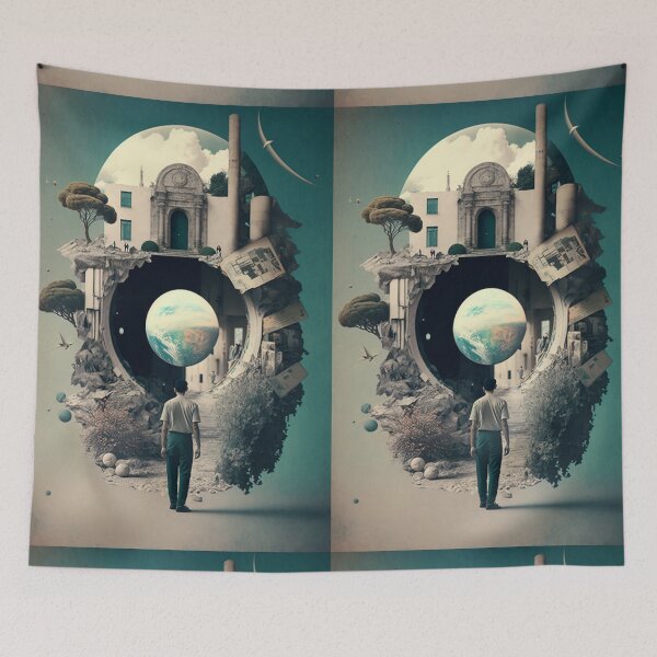 Item preview, Surreal Collage Art designed and sold by MidJourneymen.