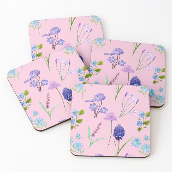 Item preview, Meadow Flower background pink designed and sold by by Mònica Roca.