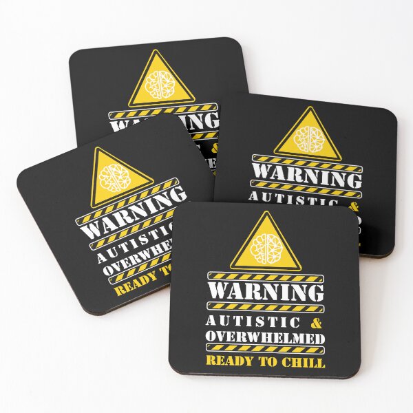 Item preview, Warning autistic & overwhelmed read to chill designed and sold by remerasnerdas.