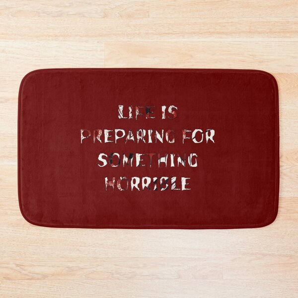 Item preview, Life is preparing for something horrible - horror t shirt designed and sold by Aymane habba  ⭐⭐⭐⭐⭐.
