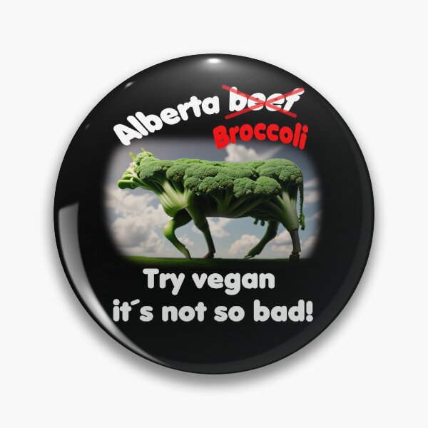 Item preview, No Alberta Beef - Moohoo - the happy broccoli beef designed and sold by ArtCreator2023.