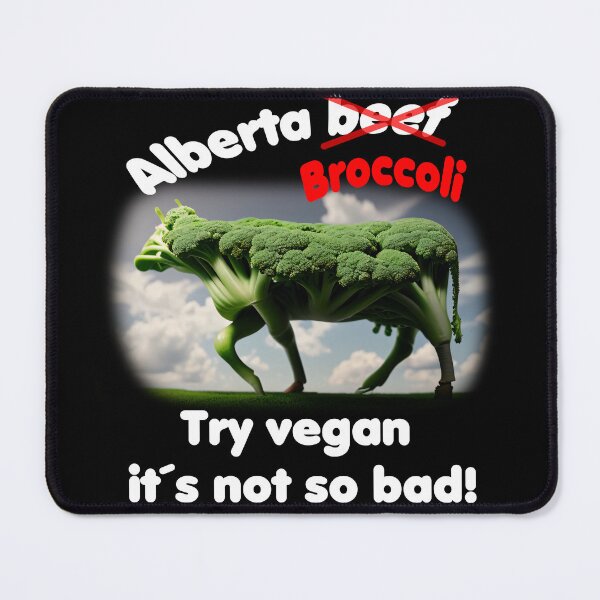 Item preview, No Alberta Beef - Moohoo - the happy broccoli beef designed and sold by ArtCreator2023.