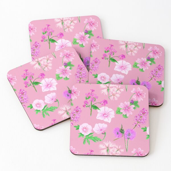 Item preview, Meadow Flower background pink designed and sold by by Mònica Roca.