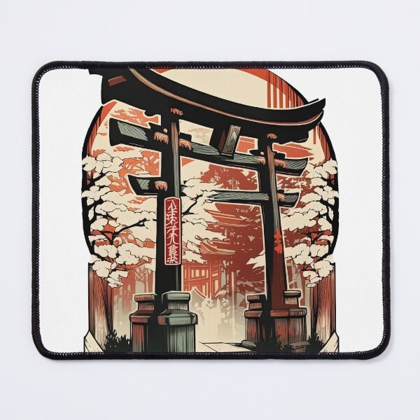 Item preview, Japanese shinto shrine mucha style designed and sold by artyficial-.