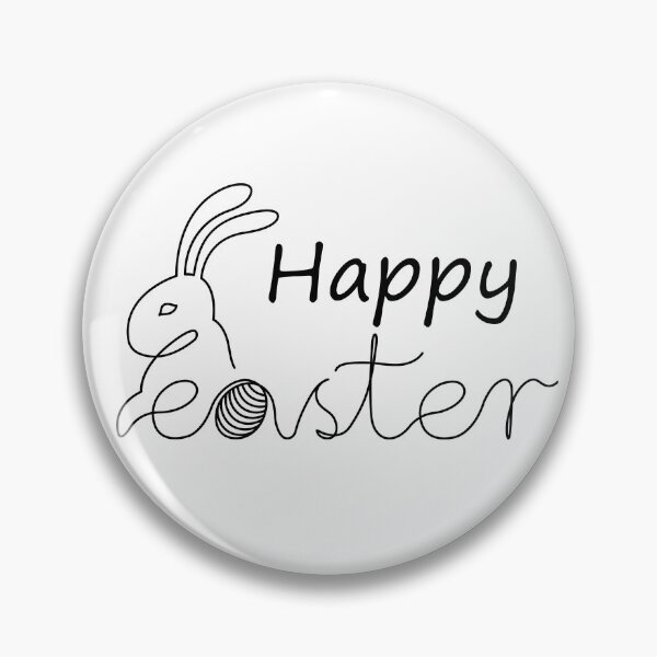 Item preview, Happy Easter one line bunny head original artwork designed and sold by paragonDesign28.