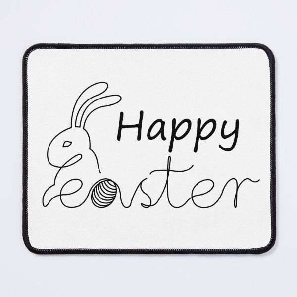 Item preview, Happy Easter one line bunny head original artwork designed and sold by paragonDesign28.