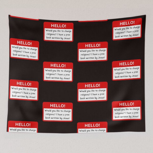 Item preview, Hello! Would You Like To Change Religions? Book Of Mormon designed and sold by ArtfulDodger9.