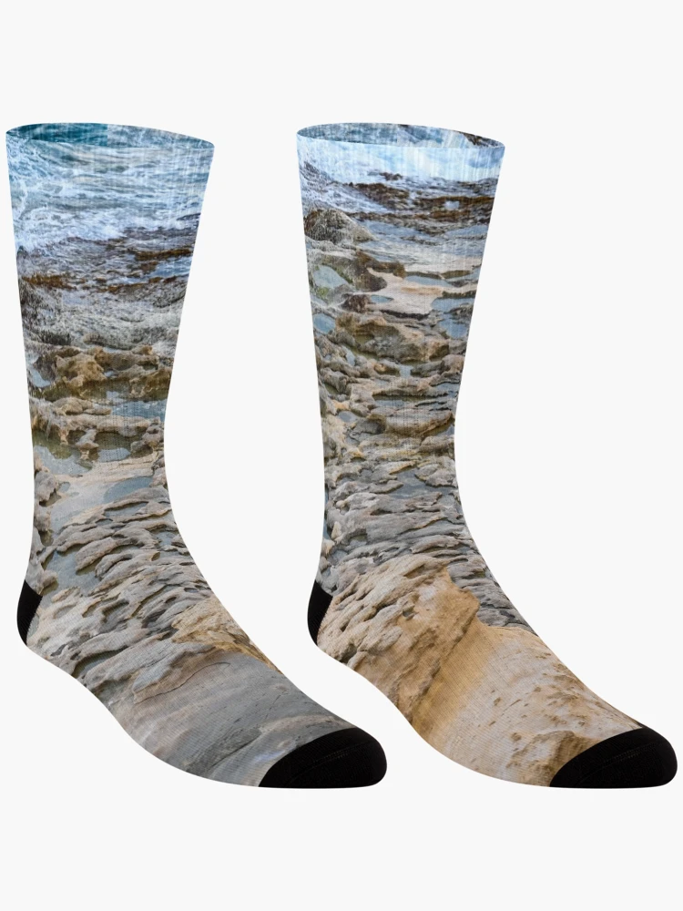 Thumbnail 3 of 5, Socks, Limestone Rocks designed and sold by Kate-P-.