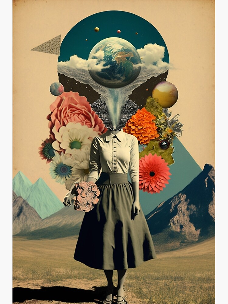Surreal Collage Art Poster for Sale by MidJourneymen Redbubble