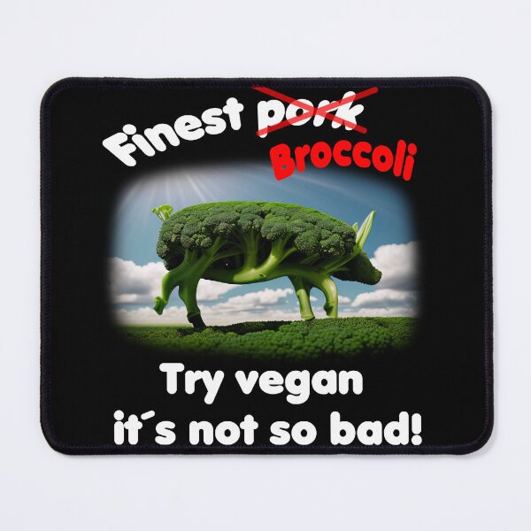 Item preview, Broc-oink-li - the vegan pig. Vegans can do more. designed and sold by ArtCreator2023.