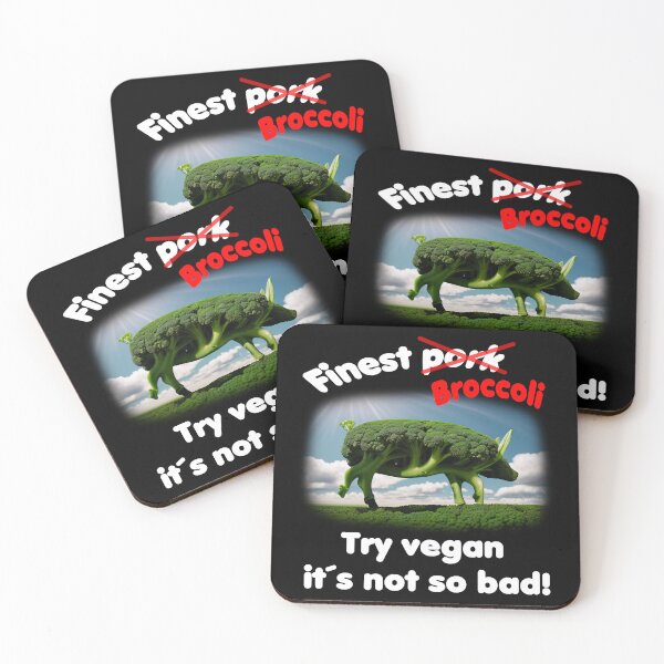 Item preview, Broc-oink-li - the vegan pig. Vegans can do more. designed and sold by ArtCreator2023.