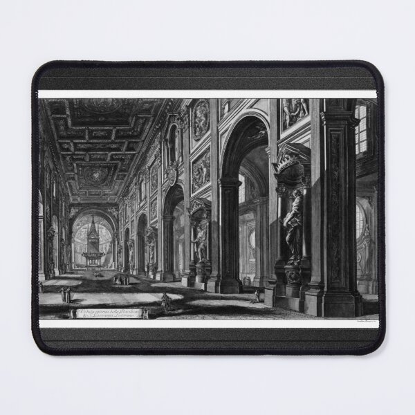Item preview, Veduta Interna Della Basilica by Giovanni Battista Piranesi Remastered Xzendor7 Classical Art Old Masters Reproductions designed and sold by Xzendor7 Digital Art Creations.