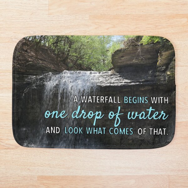 Item preview, Diseño personalizado de cascada de una gota de agua designed and sold by CtrlZDigitalD.