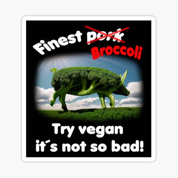 Artikel-Vorschau von Broc-oink-li - das vegane Schwein. Vegan kann mehr., designt und verkauft von ArtCreator2023.