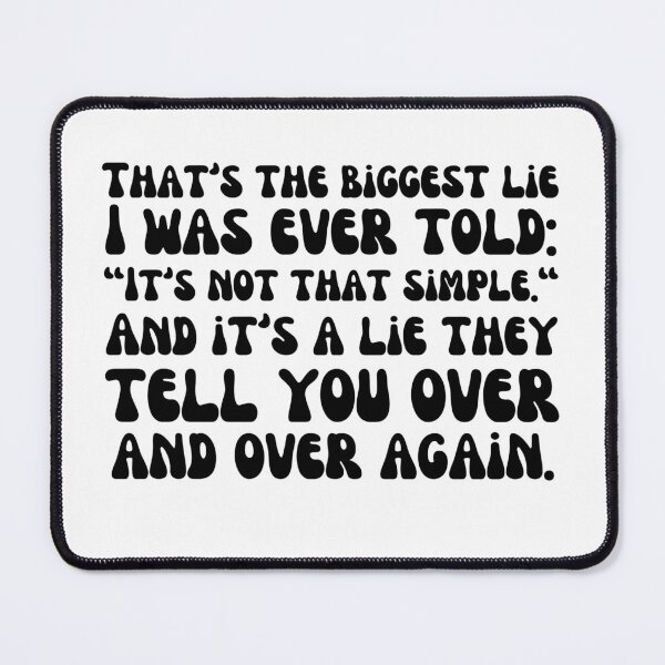 Item preview, Biggest Lie-Black designed and sold by DrawingAndText.