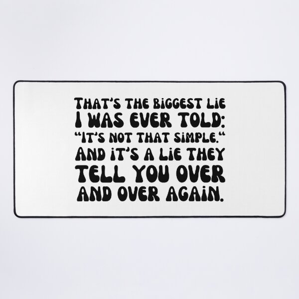 Item preview, Biggest Lie-Black designed and sold by DrawingAndText.