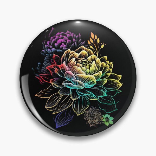 Item preview, Colorful Psychedelic Art Floral Design designed and sold by digitaldreamHD.