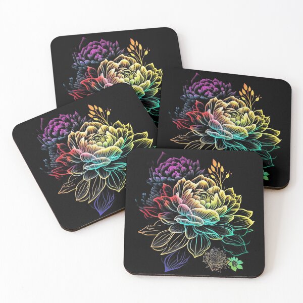 Item preview, Colorful Psychedelic Art Floral Design designed and sold by digitaldreamHD.