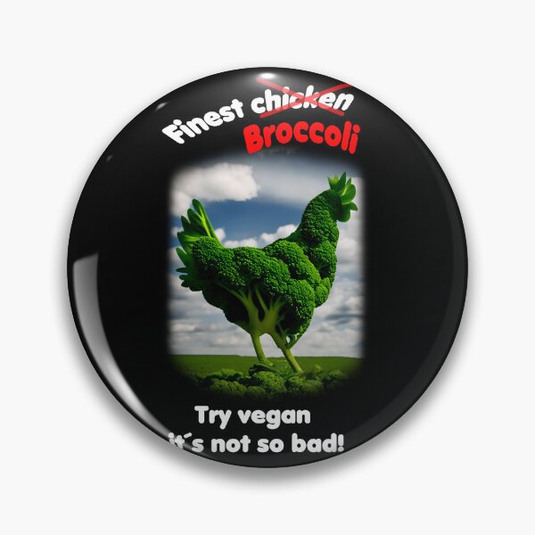 Item preview, Broccoli as chicken? The vegan way can be delicious too! designed and sold by ArtCreator2023.