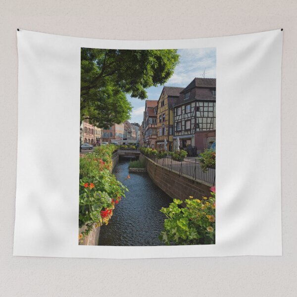 Item preview, Water Canal in Old Town of Colmar designed and sold by Yair Karelic.