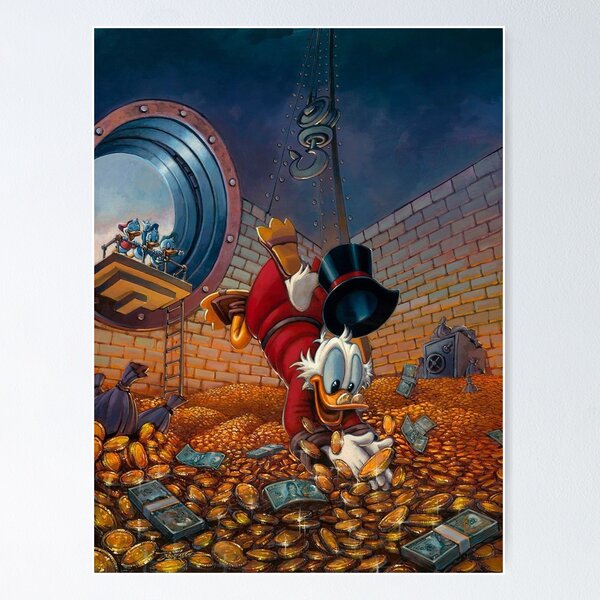 Vista previa del artículo con la obra «Scrooge McDuck», diseñado y vendido por GEK-NERD.