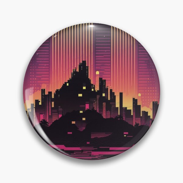 Item preview, Retro Synthwave Night City 80s designed and sold by RESToRAPTOR.