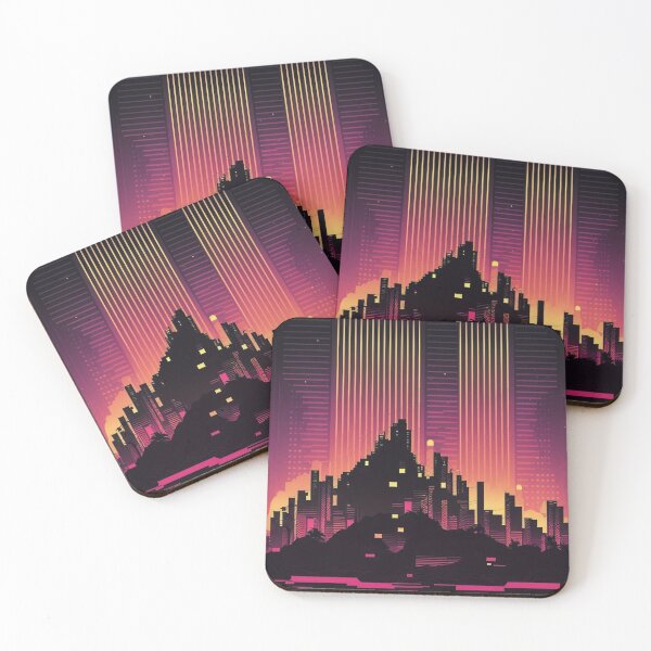Item preview, Retro Synthwave Night City 80s designed and sold by RESToRAPTOR.