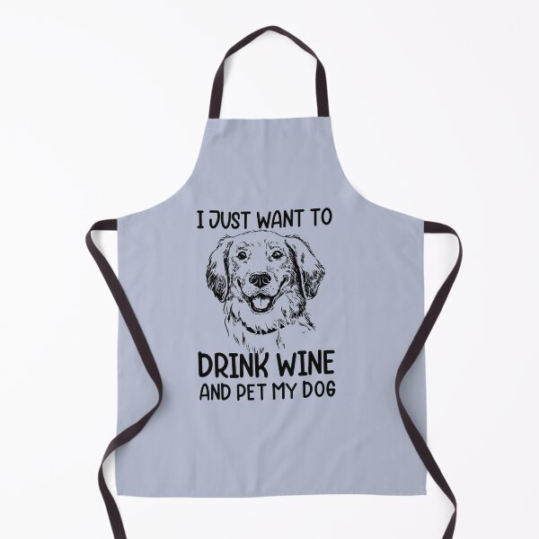 Artikelvorschau, Ich möchte nur Wein trinken und meinen Hund streicheln entworfen und verkauft von UmagineArts.