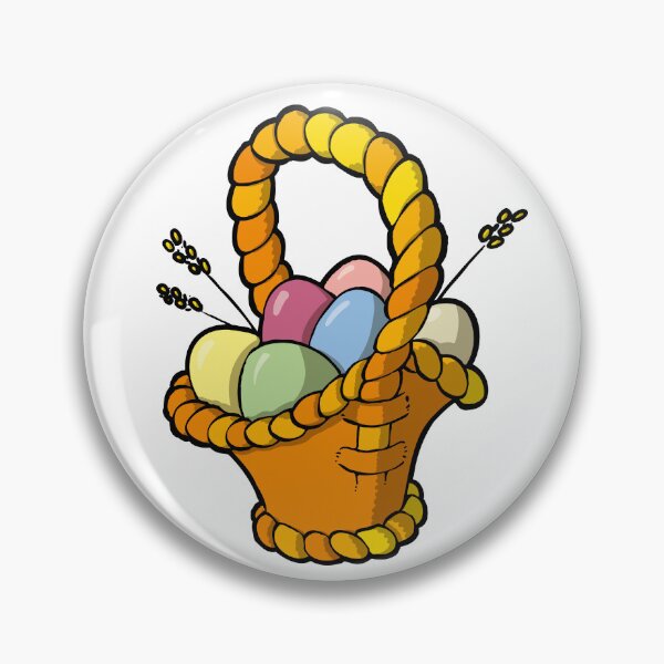 Item preview, Basket with Easter eggs designed and sold by Guillaume Desbiolles.