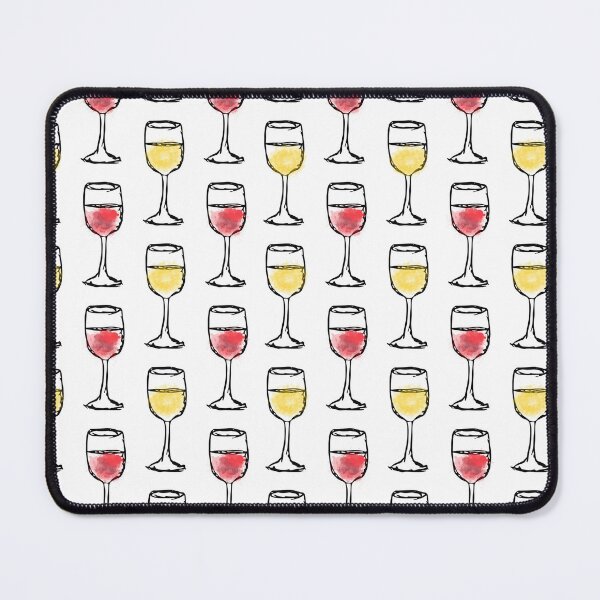 Item preview, Red Wine and White Wine Watercolor designed and sold by CityVine.