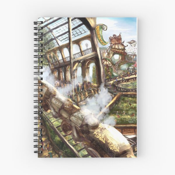 Item preview, Steampunk Solarpunk Train Station designed and sold by Rarilee.