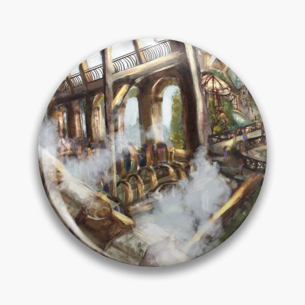 Item preview, Steampunk Solarpunk Train Station designed and sold by Rarilee.
