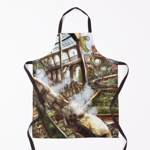 Item preview, Steampunk Solarpunk Train Station designed and sold by Rarilee.