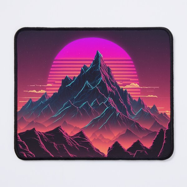 Item preview, Retro Synthwave Mountains 80s designed and sold by RESToRAPTOR.