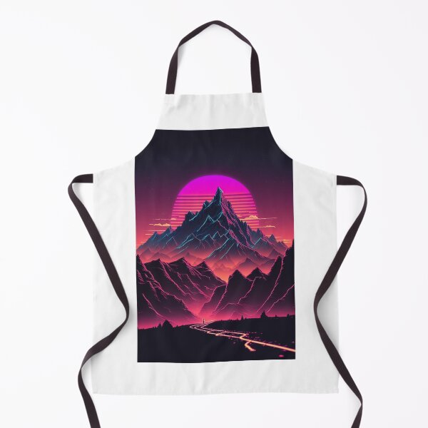 Item preview, Retro Synthwave Mountains 80s designed and sold by RESToRAPTOR.