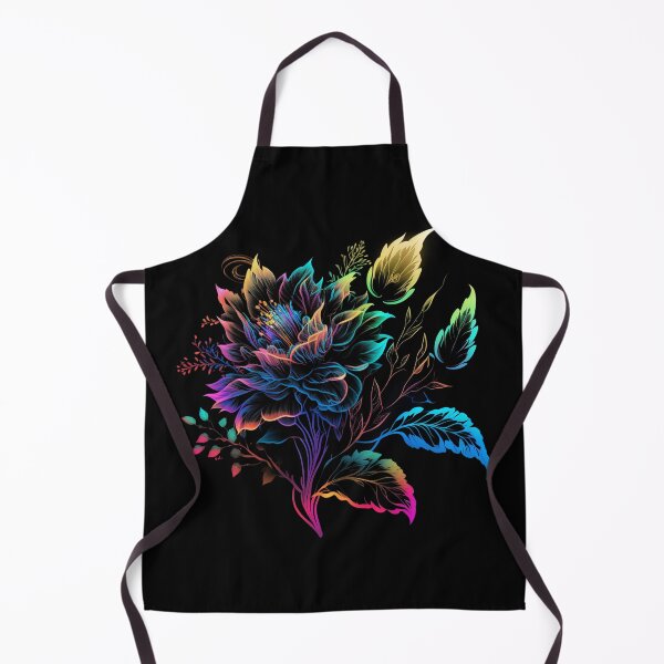 Artikelvorschau, Vibrant Colors Blooming Flower, Neon Glowing Floral Art entworfen und verkauft von digitaldreamHD.