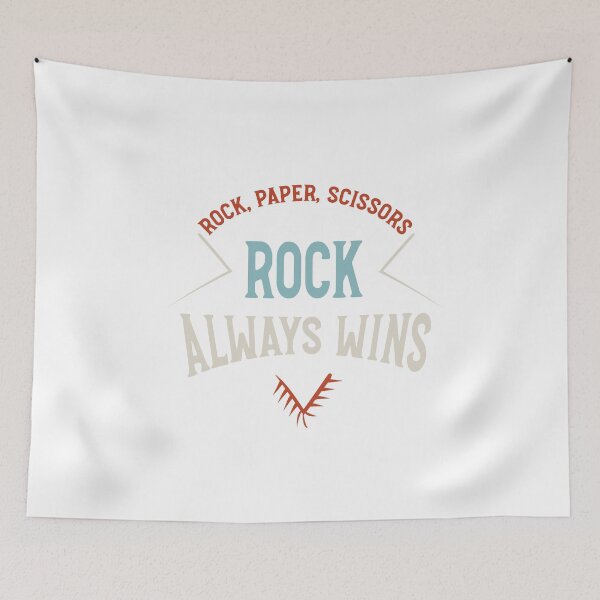 Item preview, Funny Geology Rock Paper Scissors Rock Always Wins designed and sold by whyitsme.